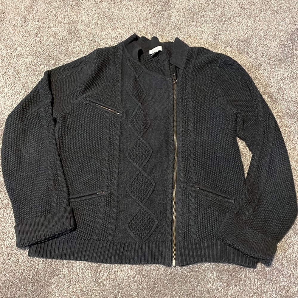 Garnet Hill Zip Cardigan